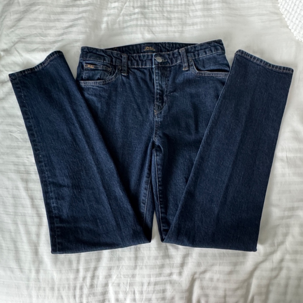 Polo Ralph Lauren  - Womens Blue Denim the Hampton Straight No. 20 Jeans